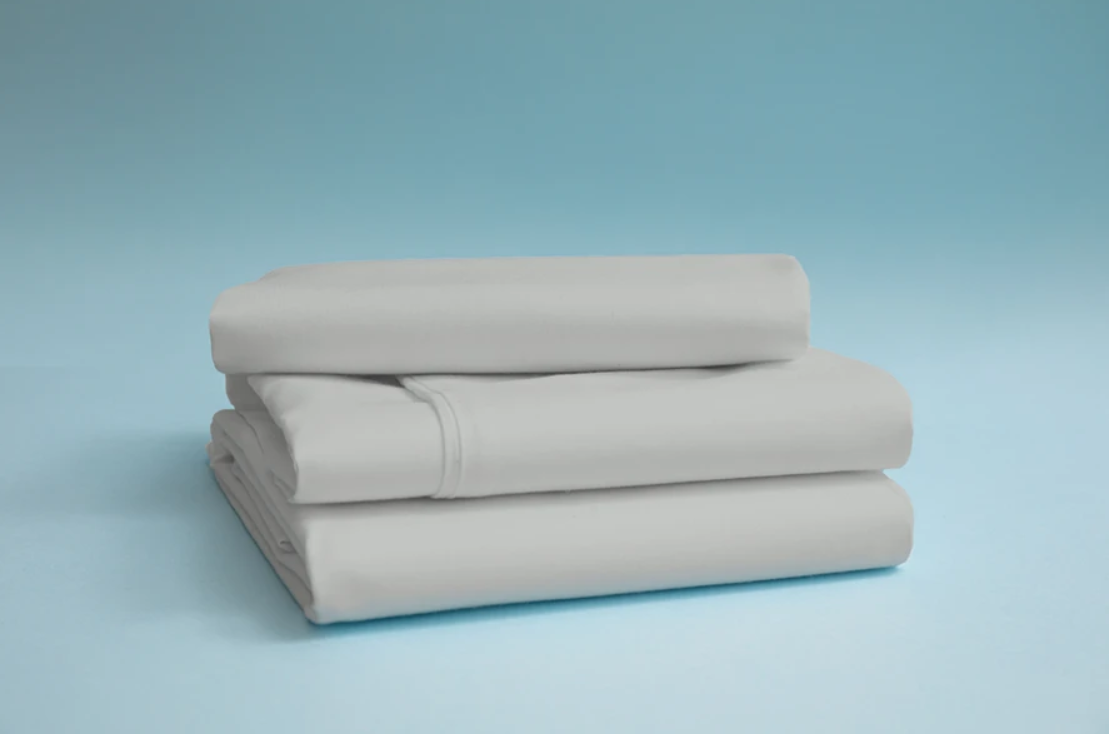 Bedsheet Polyester Single Bed - Premium  White